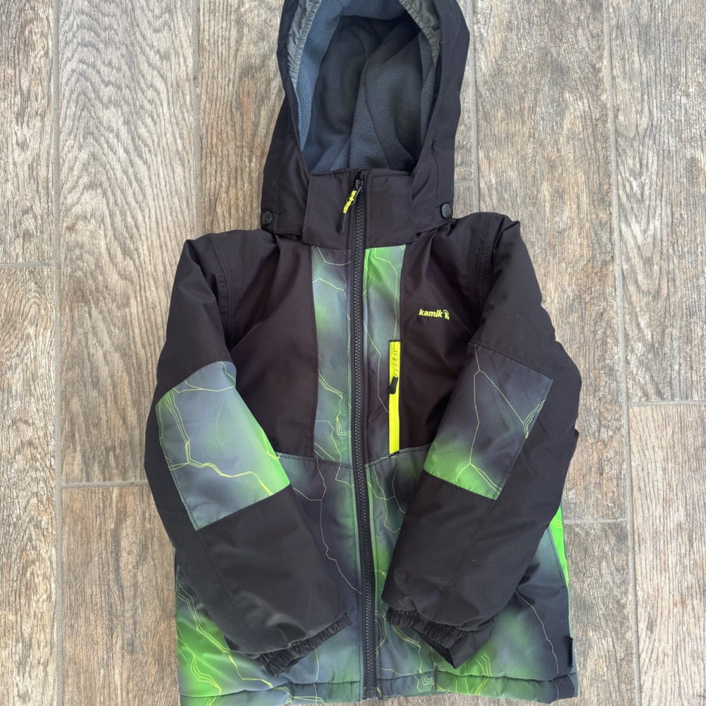 Boys Kamik Devin Insulated Ski Snow Jacket (Toddler/Little Kids/Big Kids) size 7